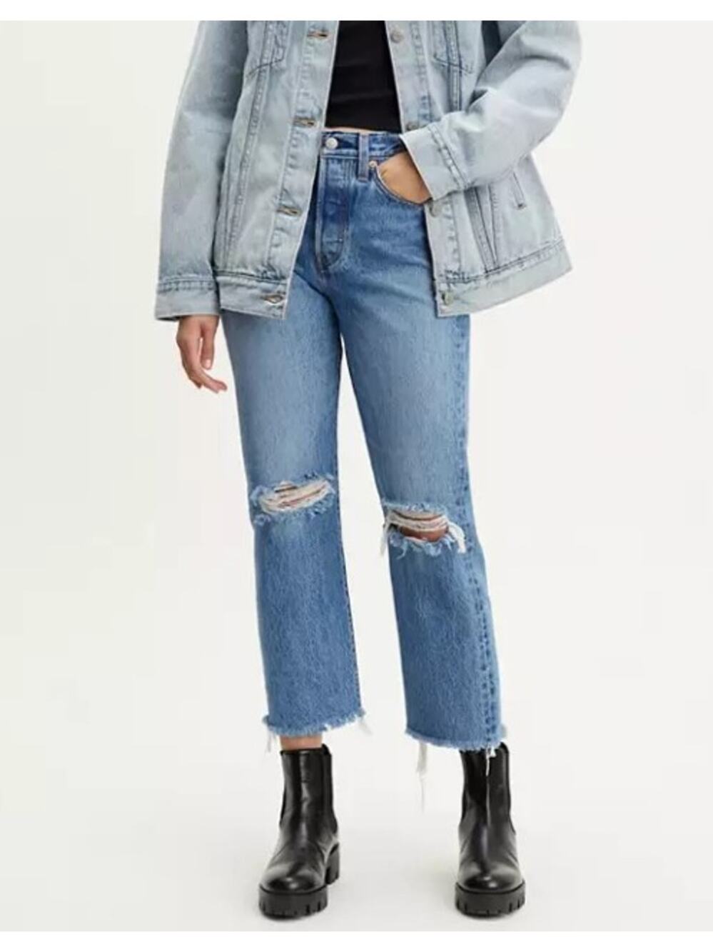 Levi's WEDGIE STRAIGHT FIT WOMEN'S JEANS Premium Denim Size 29
